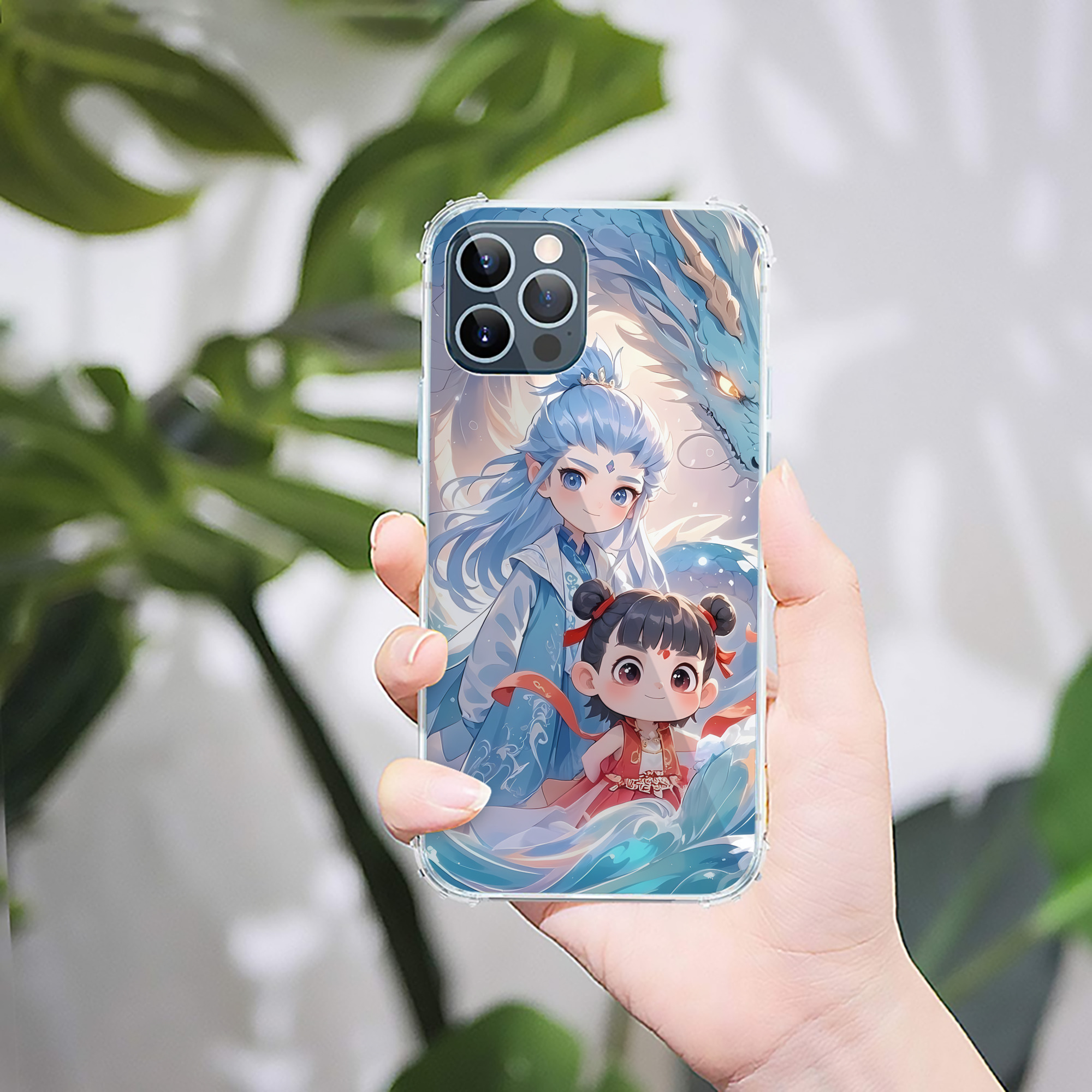 （画像用） Ne Zha 2 ナタ 魔童の大暴れ 【iPhone 12シリーズ対応】透明スマホケース（クリアソフトケース）